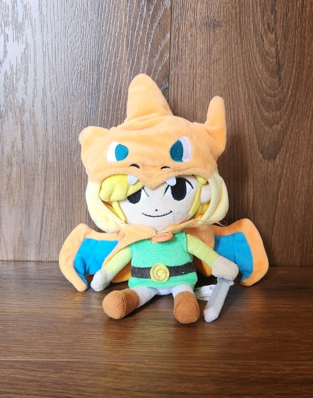 The Legend of Zelda Wind Waker Toon Link 6" Charizard Costume Nintendo Plush